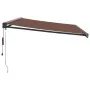 Toldo retráctil automático marrón 500x300 cm by , Awnings - Ref: Foro24-3215737, Price: 803,09 €, Discount: %