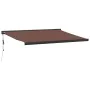 Toldo retráctil automático marrón 400x300 cm by , Awnings - Ref: Foro24-3215735, Price: 747,67 €, Discount: %