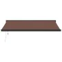 Toldo retráctil automático marrón 400x300 cm by , Awnings - Ref: Foro24-3215735, Price: 747,67 €, Discount: %