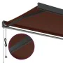 Toldo retráctil automático marrón 400x300 cm by , Awnings - Ref: Foro24-3215735, Price: 747,67 €, Discount: %