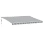 Toldo retráctil automático gris antracita y blanco 500x300 cm by , Awnings - Ref: Foro24-3310237, Price: 473,22 €, Discount: %