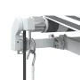 Toldo retráctil automático gris antracita y blanco 500x300 cm by , Awnings - Ref: Foro24-3310237, Price: 473,22 €, Discount: %