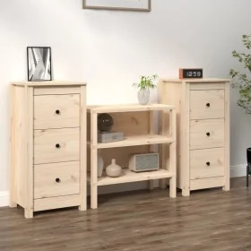 Aparadores 2 unidades madera maciza de pino 40x35x80 cm von , Sideboards - Ref: Foro24-813740, Preis: 154,42 €, Rabatt: %