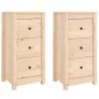 Aparadores 2 unidades madera maciza de pino 40x35x80 cm by , Sideboards - Ref: Foro24-813740, Price: 154,42 €, Discount: %