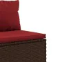 Set muebles de jardín 7 piezas y cojines ratán sintético marrón by , Garden sets - Ref: Foro24-3308117, Price: 514,61 €, Disc...