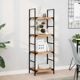 Estante flotante 3 uds madera acacia acabado aceite 40x30x4 cm by , Shelves and shelves - Ref: Foro24-3279605, Price: 84,06 €...