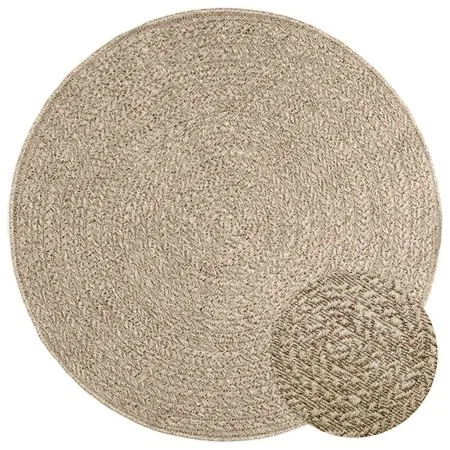 Alfombra ZIZUR aspecto yute interior/exterior beige Ø 120 cm de , Alfombras - Ref: Foro24-4010415, Precio: 59,12 €, Descuento: %