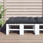 Cojín para sofá de palets de tela antracita 120x80x12 cm by , Cushions for chairs and sofas - Ref: Foro24-360513, Price: 50,9...