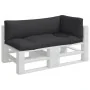 Cojines para palets 3 piezas tela negro von , Kissen für Stühle und Sofas - Ref: Foro24-360951, Preis: 66,70 €, Rabatt: %