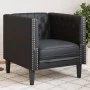 Sillón Chesterfield de cuero artificial negro by , Sofas - Ref: Foro24-372652, Price: 163,37 €, Discount: %