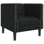 Sillón Chesterfield de cuero artificial negro by , Sofas - Ref: Foro24-372652, Price: 163,37 €, Discount: %