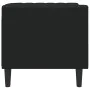 Sillón Chesterfield de cuero artificial negro by , Sofas - Ref: Foro24-372652, Price: 163,37 €, Discount: %