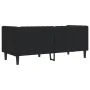Sofá Chesterfield de 2 plazas cuero artificial negro by , Sofas - Ref: Foro24-372659, Price: 238,42 €, Discount: %
