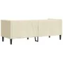 Sofá Chesterfield de 3 plazas cuero artificial blanco crema de , Sofás - Ref: Foro24-372667, Precio: 273,64 €, Descuento: %