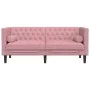 Sofá Chesterfield 2 plazas con cojines terciopelo rosa by , Sofas - Ref: Foro24-372686, Price: 297,16 €, Discount: %