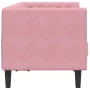 Sofá Chesterfield 2 plazas con cojines terciopelo rosa by , Sofas - Ref: Foro24-372686, Price: 297,16 €, Discount: %