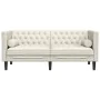 Sofá Chesterfield 2 plazas con cojines terciopelo blanco crema by , Sofas - Ref: Foro24-372690, Price: 301,10 €, Discount: %