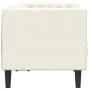Sofá Chesterfield 2 plazas con cojines terciopelo blanco crema by , Sofas - Ref: Foro24-372690, Price: 301,10 €, Discount: %