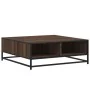 Mesa de centro madera ingeniería metal marrón roble 80x80x30 cm by , Coffee table - Ref: Foro24-848773, Price: 63,92 €, Disco...
