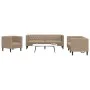Juego de sofás Chesterfield 3 piezas cuero sintético capuchino von , Sofas - Ref: Foro24-3209272, Preis: 699,07 €, Rabatt: %