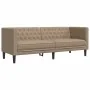 Juego de sofás Chesterfield 3 piezas cuero sintético capuchino von , Sofas - Ref: Foro24-3209272, Preis: 699,07 €, Rabatt: %