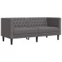 Juego de sofás Chesterfield 3 piezas cuero sintético gris by , Sofas - Ref: Foro24-3209270, Price: 713,40 €, Discount: %