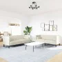 Set de sofás Chesterfield con cojines 2 piezas terciopelo crema by , Sofas - Ref: Foro24-3209298, Price: 629,56 €, Discount: %