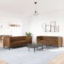 Set de sofás Chesterfield y cojines 2 pzs ante sintético marrón by , Sofas - Ref: Foro24-3209300, Price: 692,41 €, Discount: %