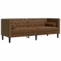 Set de sofás Chesterfield y cojines 2 pzs ante sintético marrón by , Sofas - Ref: Foro24-3209300, Price: 692,41 €, Discount: %