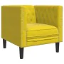 Set de sofás Chesterfield y cojines 3 pzas terciopelo amarillo von , Sofas - Ref: Foro24-3209287, Preis: 775,25 €, Rabatt: %