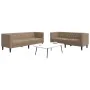 Juego de sofás Chesterfield 2 piezas cuero sintético capuchino by , Sofas - Ref: Foro24-3209279, Price: 564,71 €, Discount: %