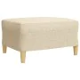Juego de sofás con reposapiés 4 piezas tela crema by , Sofas - Ref: Foro24-3278297, Price: 675,58 €, Discount: %