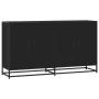 Aparador de madera de ingeniería negro 134x35x76 cm von , Sideboards - Ref: Foro24-3300815, Preis: 148,65 €, Rabatt: %