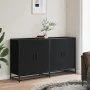 Aparador de madera de ingeniería negro 134x35x76 cm von , Sideboards - Ref: Foro24-3300815, Preis: 148,65 €, Rabatt: %