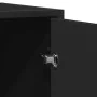 Aparador de madera de ingeniería negro 134x35x76 cm von , Sideboards - Ref: Foro24-3300815, Preis: 148,65 €, Rabatt: %