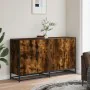 Aparador madera de ingeniería roble ahumado 134x35x76 cm von , Sideboards - Ref: Foro24-3300817, Preis: 133,12 €, Rabatt: %