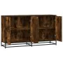Aparador madera de ingeniería roble ahumado 134x35x76 cm von , Sideboards - Ref: Foro24-3300817, Preis: 133,12 €, Rabatt: %