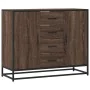 Aparador de madera de ingeniería marrón roble 92x35x76 cm by , Sideboards - Ref: Foro24-3300829, Price: 112,66 €, Discount: %