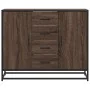 Aparador de madera de ingeniería marrón roble 92x35x76 cm by , Sideboards - Ref: Foro24-3300829, Price: 112,66 €, Discount: %