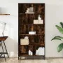 Estantería madera de ingeniería roble ahumado 80,5x35x170,5 cm de , Librerías y estanterías - Ref: Foro24-3300857, Precio: 12...