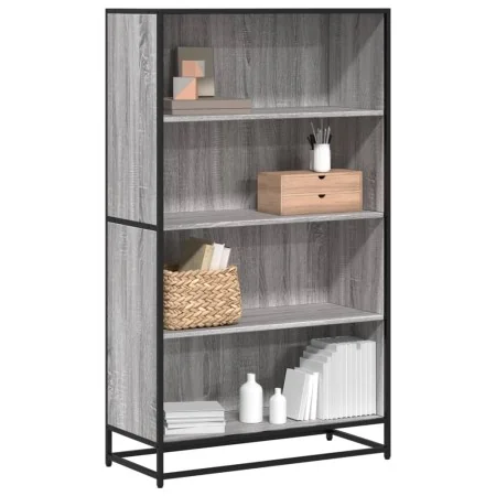 Estantería de madera de ingeniería gris Sonoma 80,5x35x139 cm de , Librerías y estanterías - Ref: Foro24-3300848, Precio: 113...