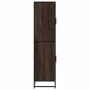 Aparador alto madera de ingeniería marrón roble 68x35x139 cm by , Sideboards - Ref: Foro24-3300834, Price: 126,77 €, Discount: %