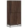 Aparador alto madera de ingeniería marrón roble 68x35x139 cm by , Sideboards - Ref: Foro24-3300834, Price: 126,77 €, Discount: %