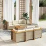 Set sofás de jardín 7 piezas y cojines ratán sintético beige von , Gartensets - Ref: Foro24-3261739, Preis: 534,47 €, Rabatt: %