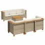 Set sofás de jardín 7 piezas y cojines ratán sintético beige von , Gartensets - Ref: Foro24-3261739, Preis: 534,47 €, Rabatt: %