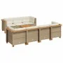 Set de sofás de jardín y cojines 8 piezas ratán sintético beige von , Gartensets - Ref: Foro24-3261751, Preis: 619,62 €, Raba...