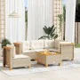 Juego de sofás jardín con cojines 6 pzas ratán sintético beige von , Gartensets - Ref: Foro24-3261841, Preis: 449,35 €, Rabat...