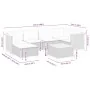 Set sofás de jardín 7 piezas y cojines ratán sintético beige by , Garden sets - Ref: Foro24-3261919, Price: 505,05 €, Discoun...