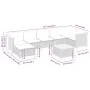 Set de sofás de jardín y cojines 8 piezas ratán sintético beige by , Garden sets - Ref: Foro24-3261931, Price: 575,40 €, Disc...