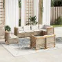 Set de sofás de jardín y cojines 8 piezas ratán sintético beige by , Garden sets - Ref: Foro24-3261904, Price: 709,44 €, Disc...